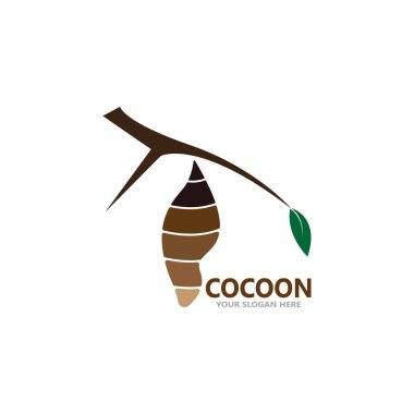 Koza simgesi ve sembol vektör şablonu çizimi