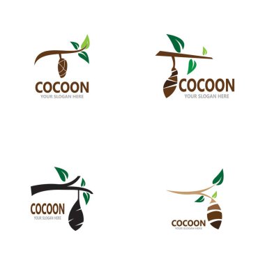 Koza simgesi ve sembol vektör şablonu çizimi