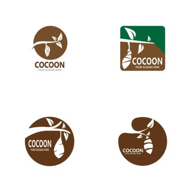 Koza simgesi ve sembol vektör şablonu çizimi