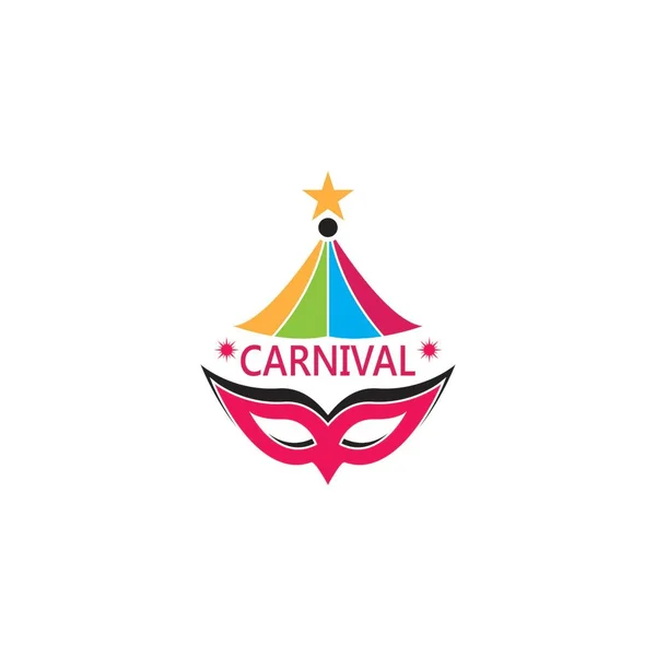 Icona Carnevale Modello Vettoriale Simbolo — Vettoriale Stock