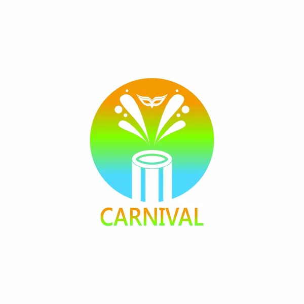Icona Carnevale Modello Vettoriale Simbolo — Vettoriale Stock