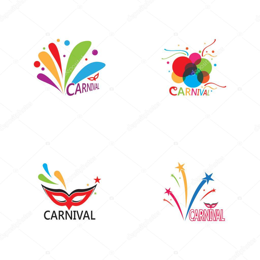 Carnival icon and symbol vector template