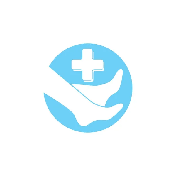 Ikona Zdrowia Stóp Wektor Symbolu — Wektor stockowy