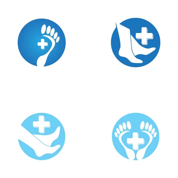 Foot Care Health Icon Symbol Vector — Stock Vector