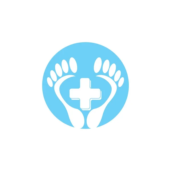 Foot Care Health Icon Symbol Vector — Stock Vector