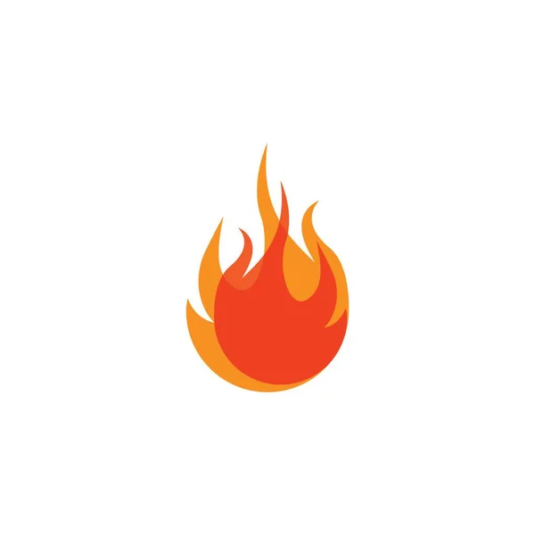 Fire Flame Icon Symbol Vector Illustration — Stock Vector