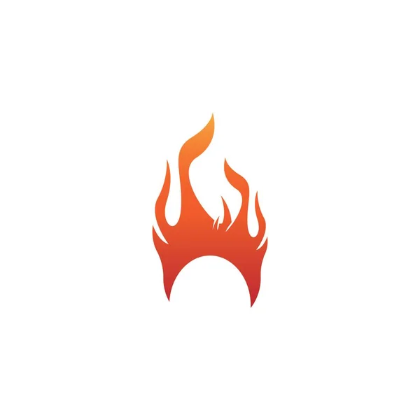 Fire Flame Icon Symbol Vector Illustration — Stock Vector