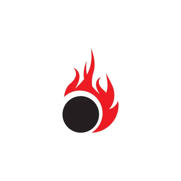 Ikona Płomienia Ognia Ilustracja Wektora Symbolu — Wektor stockowy