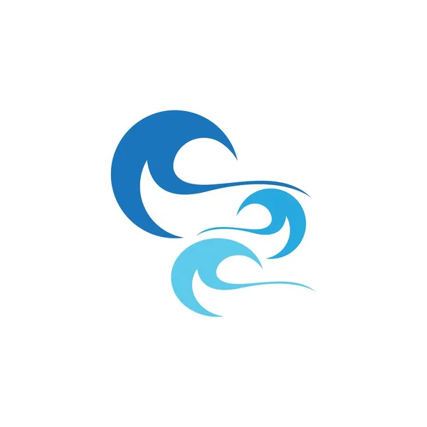 Wasser Welle Symbol Vektor Illustration — Stockvektor