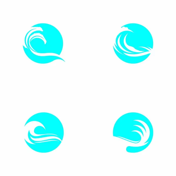 Water Wave Icon Vector Illustration — Stock Vector