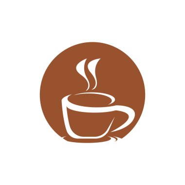 Monoline Kahve ve Logo Şablonu