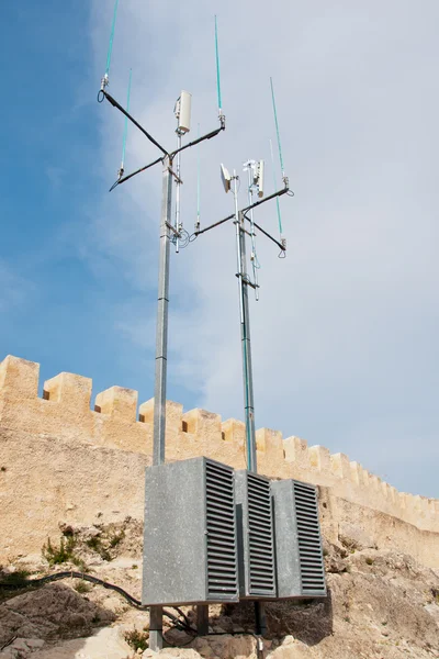 TV antenna, outdoors — Stock Photo, Image