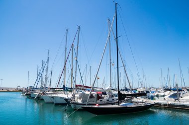 TORRE DEL MAR, SPAIN - APRIL 26: A view of Torre del Mar on Apri