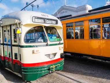 San Francisco, Amerika Birleşik Devletleri - 15 Eylül: tipik Tramvayda 15 Eylül,