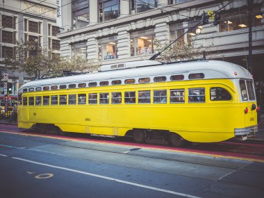 San Francisco, Amerika Birleşik Devletleri - 15 Eylül: tipik Tramvayda 15 Eylül,