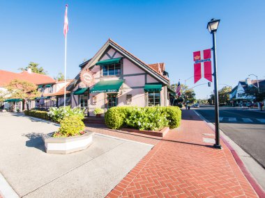 Solvang, Abd - 18 Eylül: Septembe gece tipik sokak