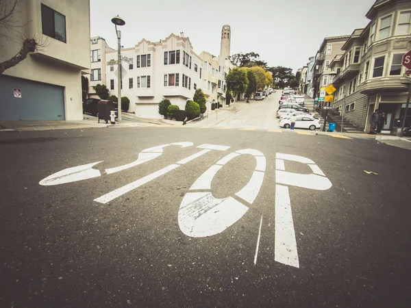 San Francisco, Usa - September 15: Filbert Street am 1 — Stockfoto