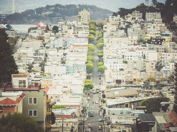 SAN FRANCISCO, EUA - SETEMBRO 16: Rua Lombarda em 1 de setembro — Fotografia de Stock