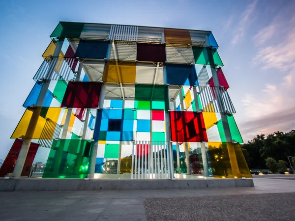 MALAGA, ESPANHA - 08 de agosto: Centro Pompidou em 08 de agosto de 2015 em — Fotografia de Stock