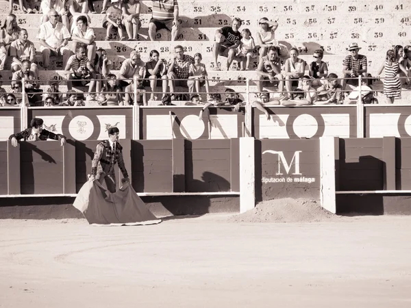 MALAGA, SPAIN - AUGUST 12: bullfight on August 12, 2015 in Malag — Stock Photo, Image