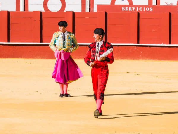 MALAGA, ESPANHA - 12 DE AGOSTO: tourada em 12 de agosto de 2015 em Malag — Fotografia de Stock