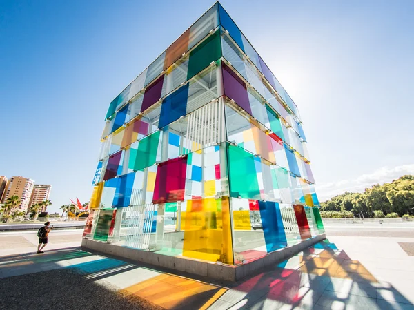 MALAGA, SPAGNA - 16 AGOSTO: Centro Pompidou il 16 agosto 2015 a — Foto Stock
