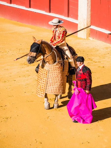 MALAGA, SPAIN - AUGUST 16: bullfight on August 16, 2015 in Malag — Stock Photo, Image