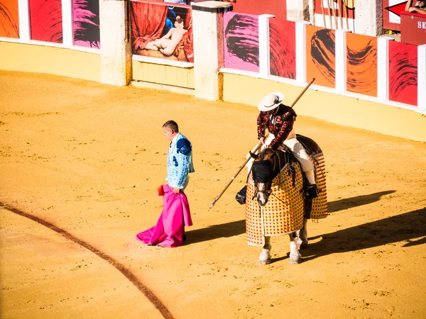 MALAGA, ESPANHA - 18 DE AGOSTO: tourada em 18 de agosto de 2015 em Malag — Fotografia de Stock