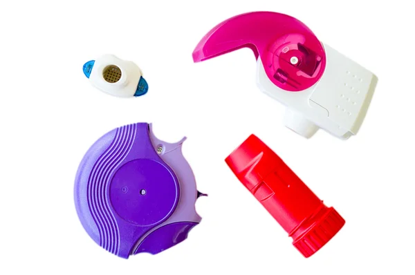 Rode astma-inhalator — Stockfoto