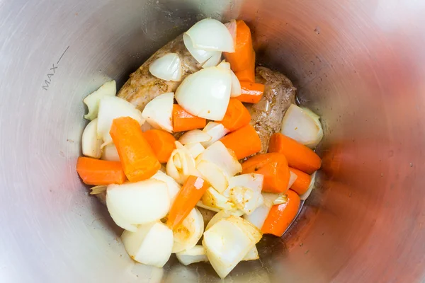 Cuisson de légumes frais — Photo