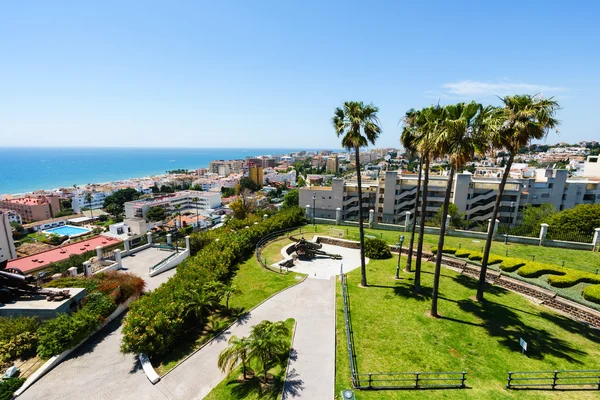 Hermoso paisaje marino sobre hoteles —  Fotos de Stock