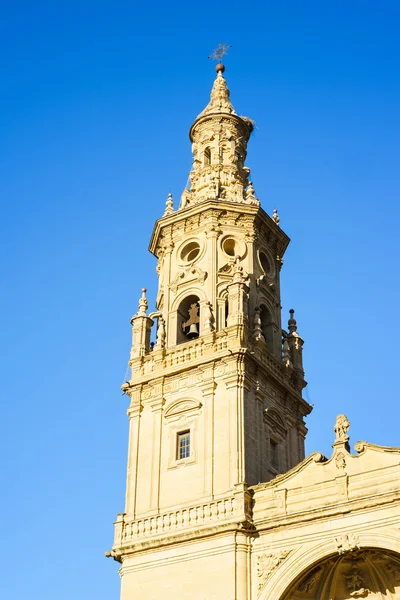 Famous cathedral in Logrona — Stock Photo, Image