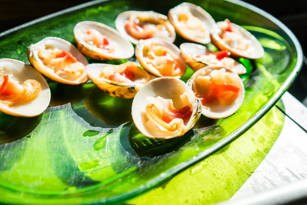 おいしいムール貝のクローズアップ — ストック写真