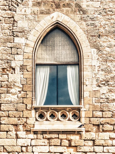 Medieval Stone Window Asturias Spain — Stock Photo, Image