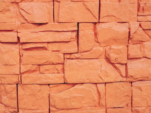 Narancssárga Kövek Cement Közeli Felvétele — Stock Fotó