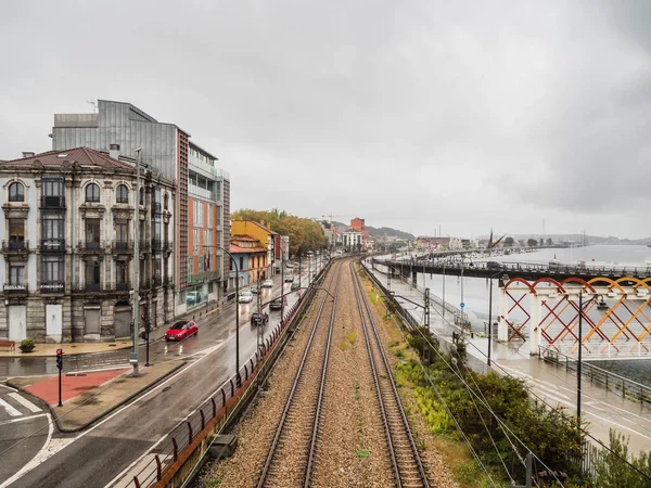 Aviles Spain Октября 2019 Панорамный Вид Старый Центр Города — стоковое фото