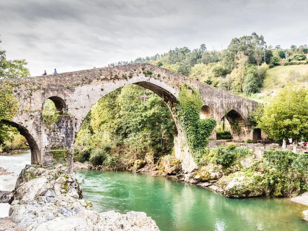 Cangas Onis Espanha Outubro 2019 Ponte Romana Cangas Onis — Fotografia de Stock