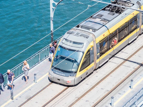 Porto Portugalsko Června 2019 Most Luis Řeka Douro Druhé Největší — Stock fotografie