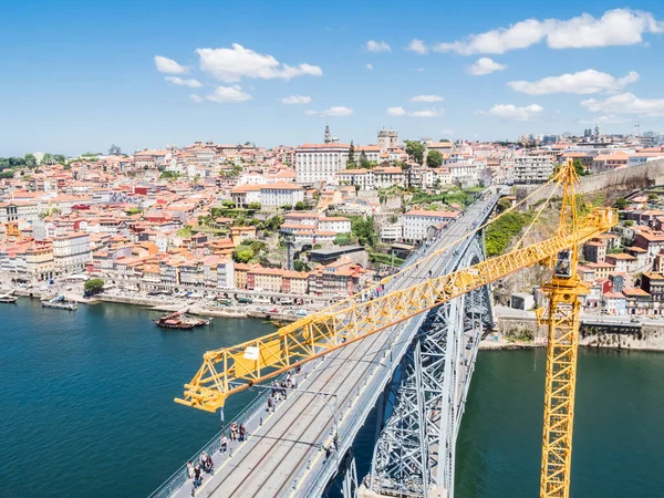 Porto Portugalsko Června 2019 Most Luis Řeka Douro Druhé Největší — Stock fotografie