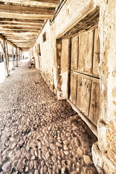 Calatanazor Soria Spain July 2017 Typical Medieval Street Soria Province — Stock Photo, Image