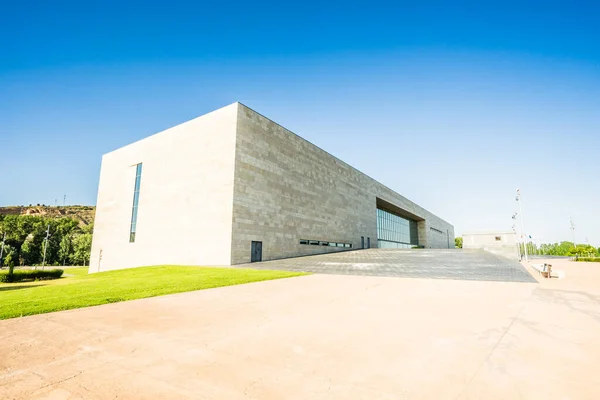 Rioja Espanha Agosto 2016 Edifício Moderno Branco Chamado Rioja Forum — Fotografia de Stock