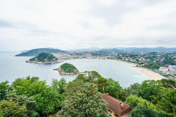 San Sebastian Spanien August 2016 Szene Des Wunderschönen Hafens Von — Stockfoto