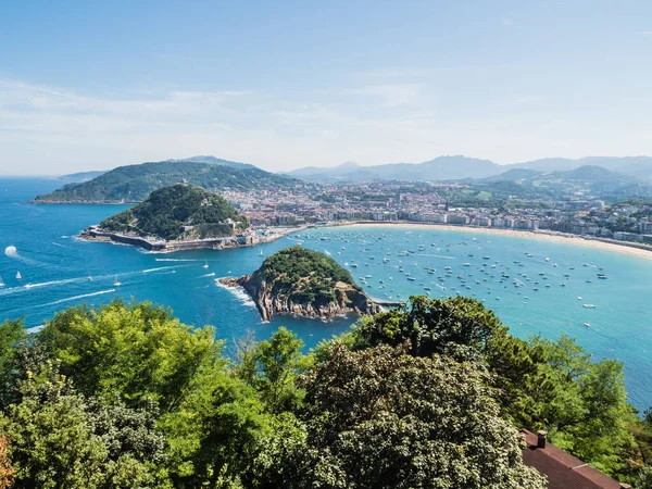 San Sebastian Spanien Februar 2017 Strand Von Concha Ist Einer — Stockfoto