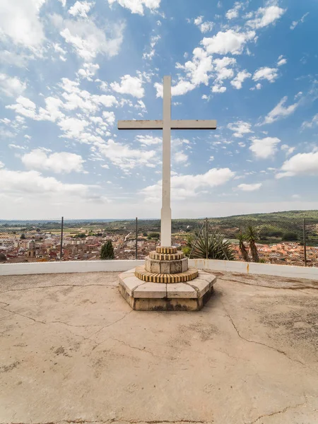 Hristiyan Haçı Valencia Spanya Navarres Köyünde — Stok fotoğraf