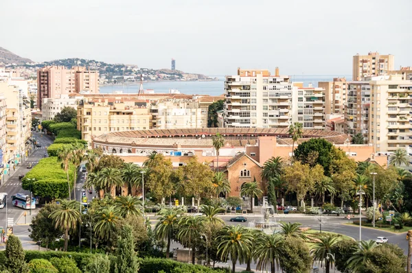 Plaza de toros en Málaga, España — Foto de Stock