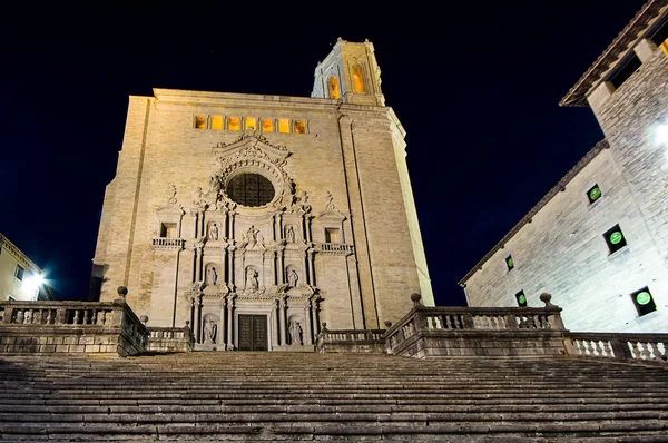 Girona at night, Catalonia, Spain — Stock Photo, Image