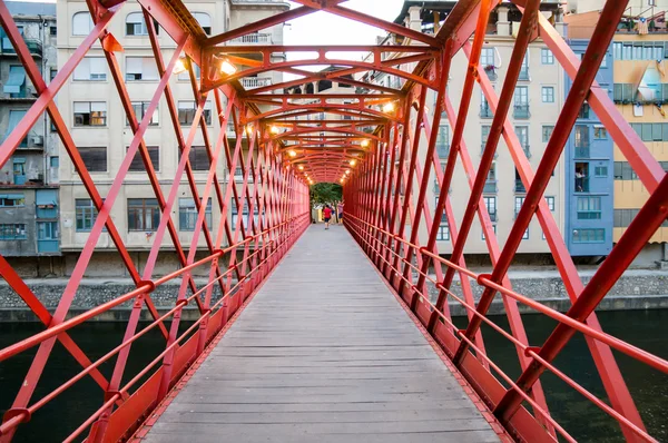 Ponte Eiffel em Girona, Catalunha, Espanha — Fotografia de Stock