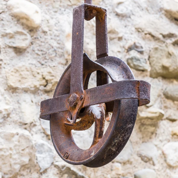 Iron pulley — Stock Photo, Image