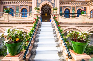 Torremolinos, İspanya - 18 Ekim: Navajas House (Arapça bina