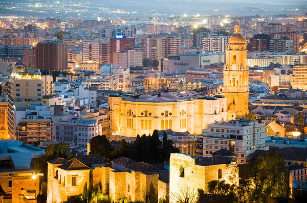 MALAGA, ESPAÑA - 17 DE SEPTIEMBRE: Paisaje urbano de Málaga el 1 de septiembre —  Fotos de Stock